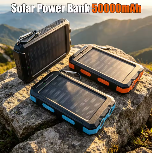 Campnes Solar Power Bank with Flashlight
