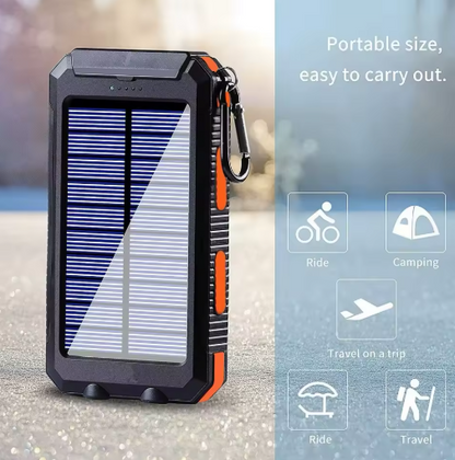 Campnes Solar Power Bank with Flashlight