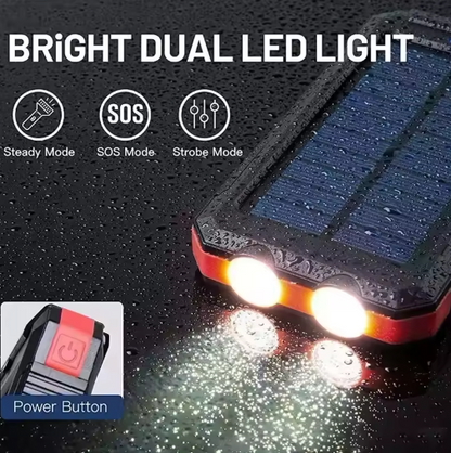 Campnes Solar Power Bank with Flashlight